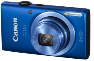 Canon IXUS 132 Digital Camera - Blue (16MP, 28mm Wide Angle, Eco Mode, 8x Optical Zoom) 3.2 inch LCD (Renewed)