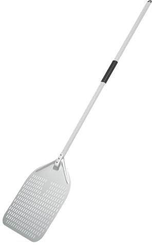 Pala per Pizza 14/13/12 Pollici Pizza Buccia Anodizzato in Lega di Alluminio Pizza Pala Staccabile Manico Lungo Pizza Paddle Forno Accessori per La Cottura(13inch Silver Handle)