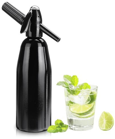 Sifone per soda, macchina per fare soda, macchina per acqua portatile per acqua gassata, bottiglia di sifone di soda con regolatore di pressione, per succo di frutta fatto in casa, mojito, cocktail