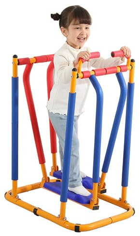 Kinder Laufband und Crosstrainer - Verstellbares Fitnessgerät mit Schaumstoffpolsterung für Kinder im Alter von 3-12 Jahren
