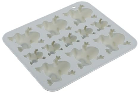 EXAOMBLE Moule en Silicone 11 Pièces Outil de Cuisson DIY Flexible Solide pour Gâteaux Chocolat Bougies Fêtes