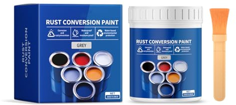 Convertidor de óxido de metal resistente a la intemperie de 300 g con múltiples opciones de color, a base de agua para superficies de larga duración, protección de secado rápido, convertidor de óxido