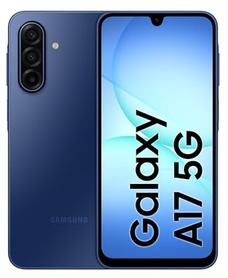 Samsung Galaxy A17 5G, Android Smartphone, 8 GB RAM, 256 GB Speicher, Blau, großes Display, 50 MP OIS-Kamera (Samsung Türkei Garantiert)