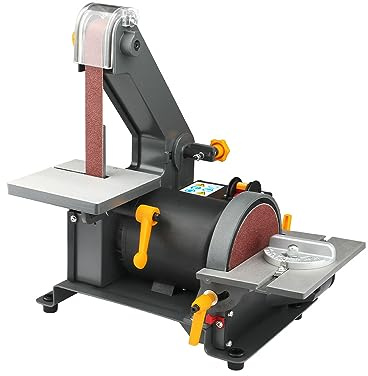 Hoteche 300W Bandschleifer & Tellerschleifer - 2950RPM, Grau, Farbige Verpackung