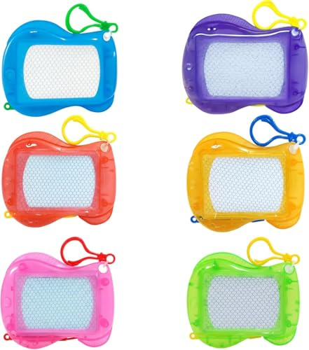 UxuoQxa Mitgebsel Kindergeburtstag, 6 Mini Magnetische Maltafeln, Kreatives Spielzeug für Kinder ab 3 Jahren, Perfekte Gastgeschenke für Geburtstagsfeiern, Reisespielzeug für Kleinkinder