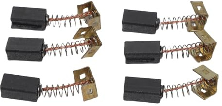 Serenophile Confezione da 6 spazzole in carbonio per smerigliatrici angolari Black and Decker CD105 CD110 CD115 KG900 KG915 AST6, parti di ricambio motore 6,4 x 7,9 x 12,5 mm