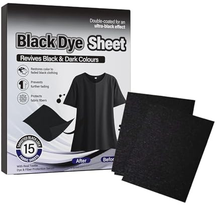 Tinte Negro Para Ropa 15 Piezas Restaurador Del Color