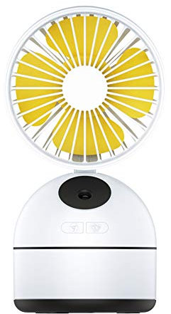 Csheng Ventilador Peque?o Ventilador De Mano Agua Ventilador USB de Mano Portátil Ventilador de Mano Portátil USB Ventilador Ventilador de Mano a batería Yellow