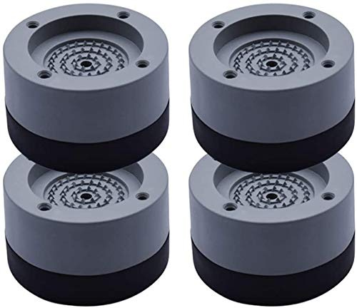 4 Stück Waschmaschine Antivibrationsmatte, Schwingungsdämpfer waschmaschine Antivibrationsmatte Waschmaschinen Unterlage Antirutsch Fußpolster Gummimatte Vibrationsdämpfer für Waschmaschine (Type A)