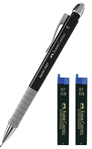 Faber-Castell - Apollo Druckbleistift (schwarz + Minen, 0,7 mm)