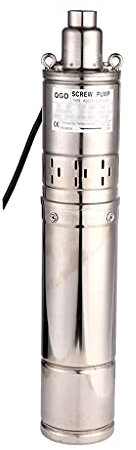 Pompa per Pozzo Profondo 750W/1HP Sommergibile in Acciaio Inossidabile - 2000L/H, Prevalenza Massima 120M, Diametro Uscita 1