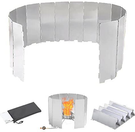 Gloryit 16 Plaques Pare-Vent Pliable Aluminium
