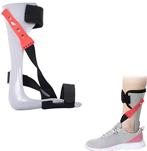 REHOOF Ortesis De Caída De Pie, Férula De Soporte para Pie Caído, Soporte para Ortesis De Pie Y Tobillo, Ortopédico Férula De Apoyo para Zapatos De Hemiplejía Left,X-Large