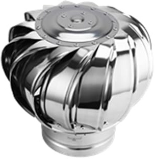 SBCC 201 Stainless Steel Unpowered Hood, Roof Ventilator Exhaust Hood (Small : 200mm)