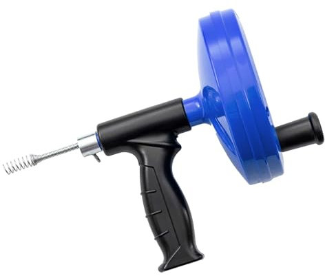 Wiltec Extractable Pipe Cleaning Device Drain Spiral 7.5 m x 6 mm Freeing Sinks and Drains from Hair