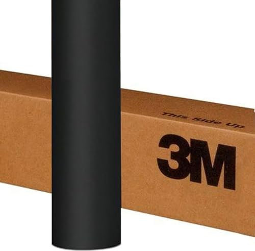 Generic 3M 2080 MATT DEEP BLACK M22 Car Wrap Air-Release Vinyl Film Bubble-Free Application (30cm x 152cm (11.8in x 59.8in))