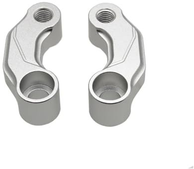 ewgrkba Motorradspiegel Riser Verlängerungshalterung Montageadapter kompatibel mit BMW R1250GS R1250 GS R1200GS GS1200 ADV Adventure LC HP 2019–2023(Silver)
