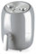Fineway Compact Air Fryer 2.5L - 1000W Manual Dial Black Air Fryer with Overheating Protection, 30-Min Timer, and Oil-Free Crispy Cooking for Healthier Meals (Black) (Grey)