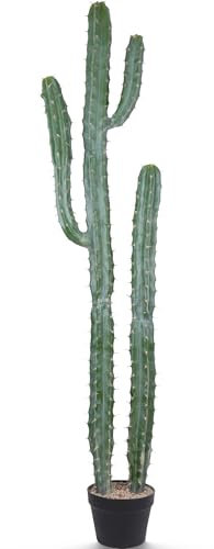 Yuwinron Artificial Cactus Potted Plant 59 Inch Faux Desert Cacti Fake Big Cactus Plant for Home Garden Office Indoor Outdoor Decoration