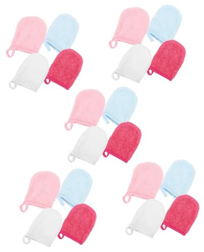 Mikinona 20 Stk Reinigung der Fingerspitzen Make-up-Entferner-Balsam Gesichtswaschhandschuhe abschminken makeup remover skincarepen handtücher Make-up-Versorgung Gesichts-Make-up-Handschuhe