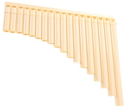 Vaguelly Leicht zu Erlernende Panflöte mit 18 Pfeifen für Anfänger aus ABS Kunststoff Traditionelles Flöten Musikinstrument für Schule und Aufführungen