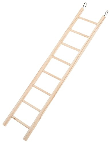 Toddmomy Bird Ladder Toy Wooden Bird Climbing Ladder for Cage Accessories Parrot Cage Supplies 14.76 X 2.76 X 0.31 in for Chewing Climbing and Play