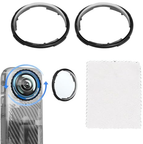 X4 Protection d'objectif standard, protection de lentille de qualité supérieure pour x4, compatible avec protection d'objectif X4, protection d'objectif de qualité supérieure avec chiffon