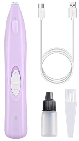 Elektrisk hundtrimmer - professionell tasshårtrimmer | Uppladdningsbar för daglig vård ansikte öron rumpa och hemma enkelt