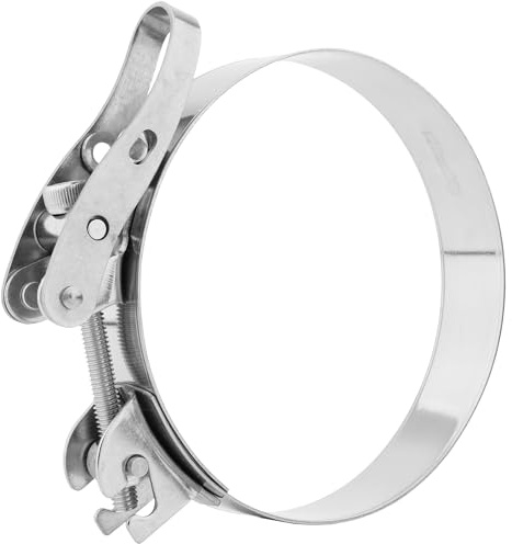 Boltza Quick-Release Lever Hose Clamp SS304 – Heavy Duty Worm Drive Adjustable Stainless Steel Clip (90mm)