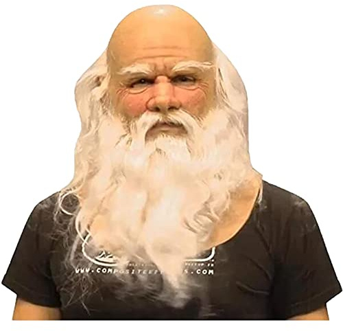 Halloween Opa Masken Alter Mann Maske Realistisch Lustig Latex Masks für Erwachsene Gesichtsmaske und Hals Old Man Mask Kinder Erwachsene Kostüme Halloween Hallowen Costum
