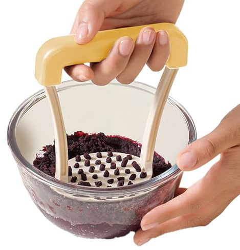 Potatismosare 13 cm Handtag med Ergonomiskt Halkfritt Grepp
