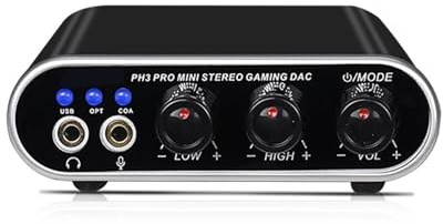 DJ Controller, High-Fidelity Mini Portable Game Decoder External Computer Sound Card Noise Cancelling 2-Channel 16 Bit 48kHz Mixers