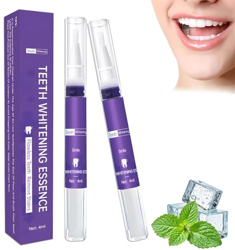 2 Piezas Blanquear Dientes, Gel Blanqueador de Dientes, Blanqueador Dental Violeta, Fórmula para uso diario, Ayuda a aclarar el color, Resultados visibles desde casa cómodamente