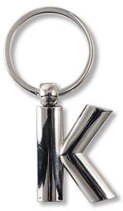 IF IF Metal Letter Keyring Personalised Alphabet Letters - Silver - K Porte-clés 7 Centimeters Argenté (Silver)