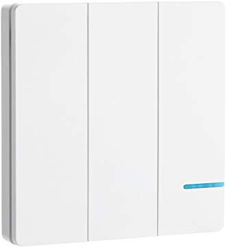 Mengshen Wireless Light Switch, Easy to Install, 3 Way Switch Panel