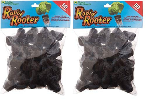 General Hydroponics Rapid Rooter Replacement Plugs 100 Count Pack of 2