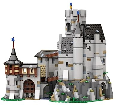 BlueBrixx Pro 105428 – Burg Löwenstein aus Klemmbausteinen mit 1967 Bauelementen