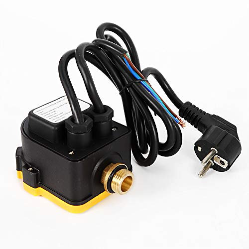 Druckwächter Druckschalter mit Kabel 10 Bar Gartenbewässerung Pumpensteuerung Hauswasserwerk Trockenlaufschutz automatisches Ein- und Ausschalten für Tauchpumpen Tiefbrunnenpumpen (NPT1/2 -Gelb)