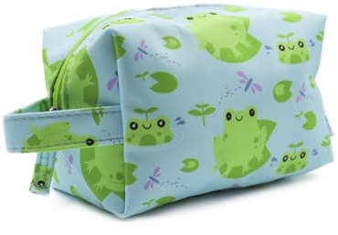 PONETTE - Trousse da toilette per bambini, ragazzi, ragazze, adolescenti, divertente, borsa da toilette, trousse da viaggio, trousse, marchio spagnolo, Turchese/Grigio