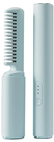 Cepillo alisador - Cepillo de peinado inalámbrico, plancha de eléctrica | Cepillo de calentado recargable, tiny cepillo alisador de de calentamiento rápido portátil para cabello y