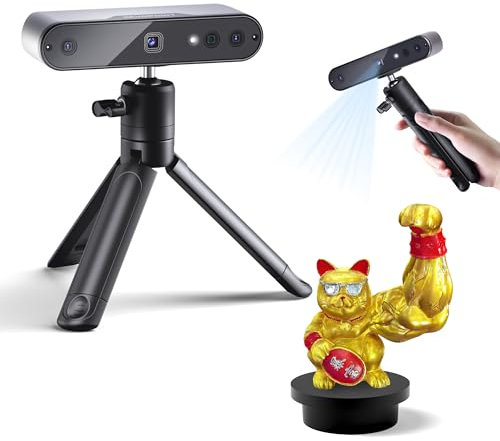 Revopoint INSPIRE 3D-Scanner für 3D-Druck, Handheld 3D-Scanner mit bis zu 18 FPS Scangeschwindigkeit, vollfarbiges 3D-Scannen, Quicksurface 30-Tage Testversion, Kompatibel mit Android/iOS/Mac/Win