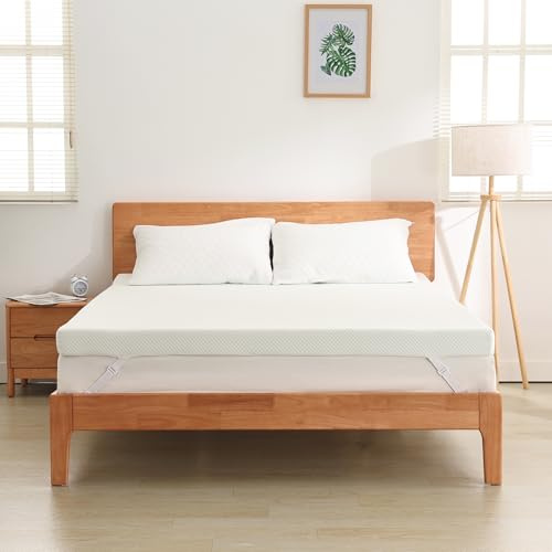 EGOHOME Matratzentopper 160x200 cm, 9cm Höhe Matratzen Topper Härtegrade H3 mit Schaumstoff, Öko-TEX und CertiPUR Zertifiziert, 160x200cm Matratzenauflage mit für Boxspringbett Schlafsofa