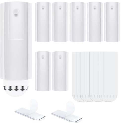 Lociban Bilderhaken Selbstklebend, 8 Nägel und 12 Klebestreifen Abnehmbar, Bilder Aufhängen Ohne Bohren, Abnehmbar Klebehaken Bilder, für Hängen Sie Bilderrahmen, Gemälde, Dekorationen