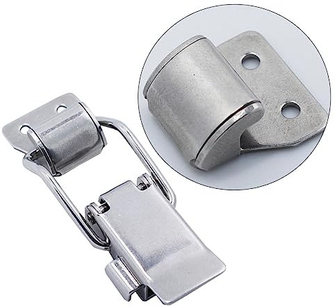 Vaguelly 2pcs Stainless Steel Toggle Latch Clamps Lock for Door Outdoor Gate Latch Quick Clamps for
