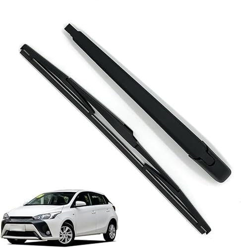 AjaxCat Scheibenwischer Hinten Ersatz, Hinterer Wischerblatt Wischerarm Geeignet für Toyota Yaris L, Scheibenwischer Wischer Set