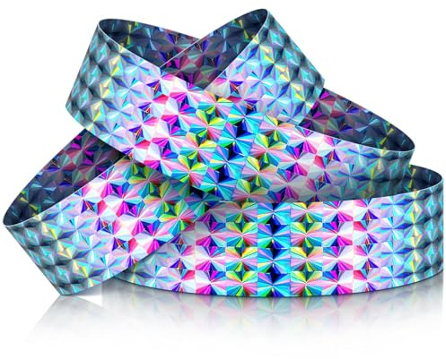 Calkkrer 300 Stück Holographische Eintrittsbänder, Wasserfeste Armbänder für Festival, Party, Konzerte, VIP Einlassbänder, Neon Bänder, Sicherheitsarmbänder
