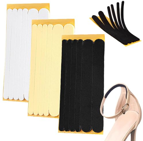 TRKETK 9 Pièces Femmes Sangle Coussin Insérer Talon Poignées, Feuilles de Coussinets Adhésifs pour Sangle de Chaussures Insérer des Coussinets de Poignées à Talon pour Chaussures à Talons