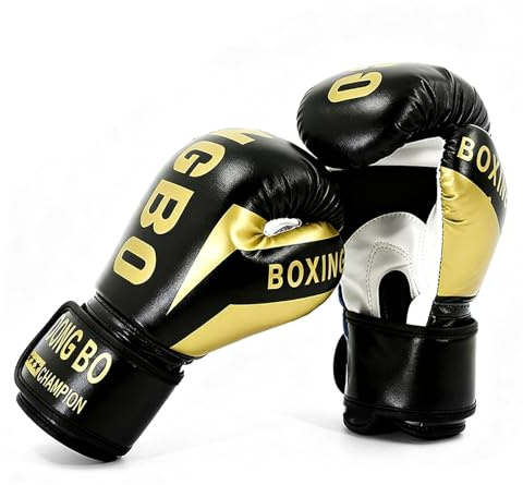 Hwtcjx Gants de Boxe Enfants, Gants d'entraînement de Boxe pour Enfants, 6OZ Gant de Combat de Boxe Réglables pour MMA Muay Thai Kickboxing Sparring Âgés 3-12 Ans