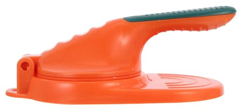 OSOLADY Professional Dumpling Wrapper Press Tool Manual Dumpling Skin Maker Orange Base Household Dough Press for Gyoza and Ravioli Kitchen Accessory