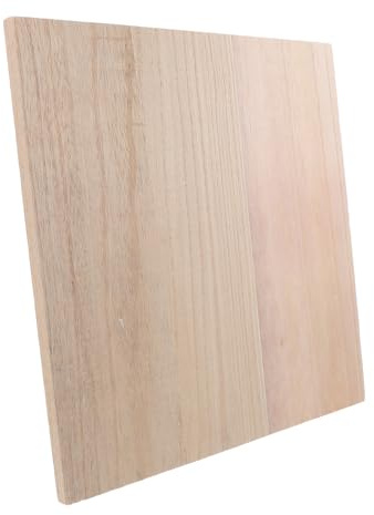 KOMBIUDA DIY Wood Planks 30X30Cm 1.2Cm Thick Unfinished Double-Sided Solid Wood Boards for Wall Shelving, Craft Painting and Furniture